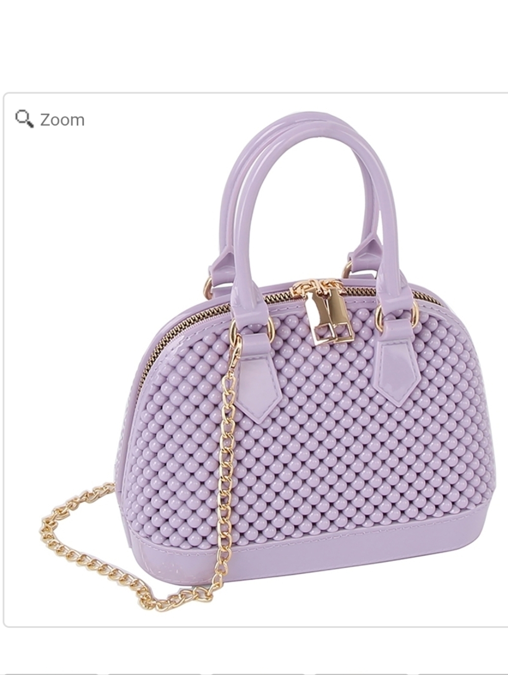 Le Miel Beaded Candy Jelly dome Lavender bag